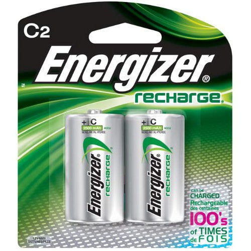 Baterías Recargables Energizer C 2500mAh