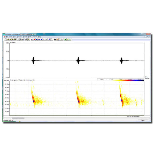 Software de Análisis de Espectrogramas en Tiempo Real BatSound