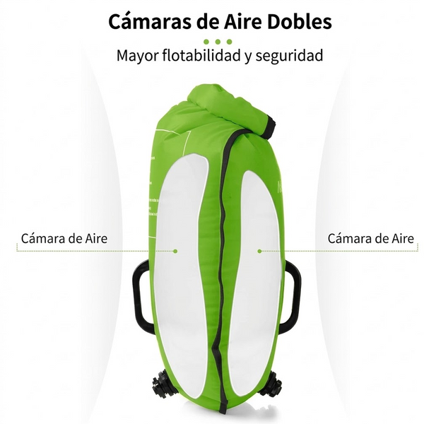 Airbag/Bolsas Secas Naturehike Impermeables de Capacidad de 18 L con Compartimento para teléfono