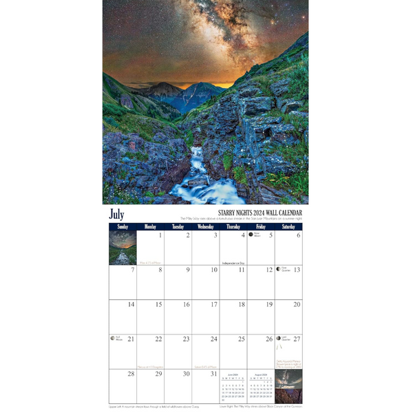 Calendario Mural Astronómico 2024 de Grant Collier Noches Estrelladas