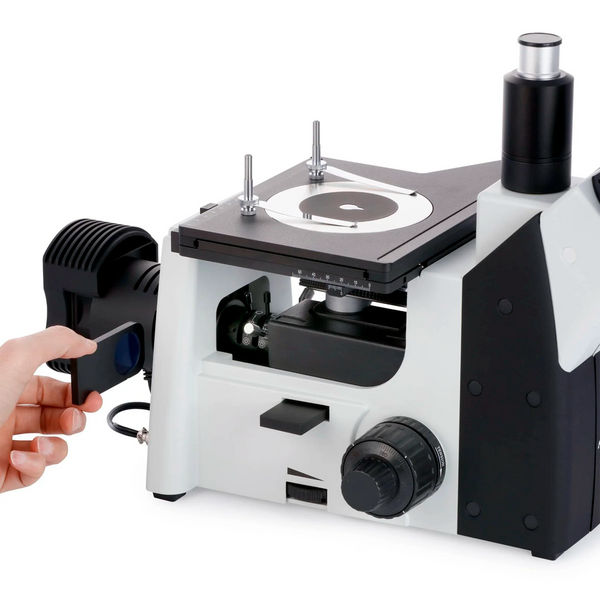 Microscopios Trinoculares AmScope Serie ME1200 hasta 1250× con Iluminación LED de 5 W