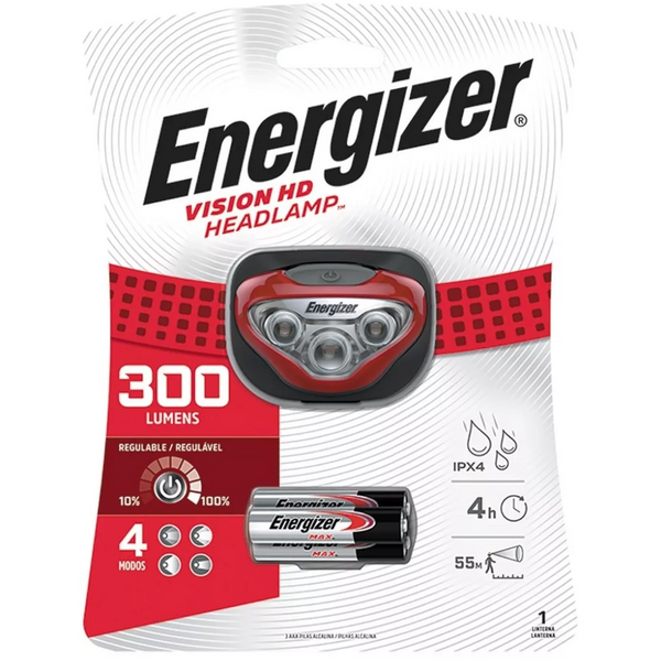 Linterna de Cabeza Energizer Vision HD +300 Lúmenes