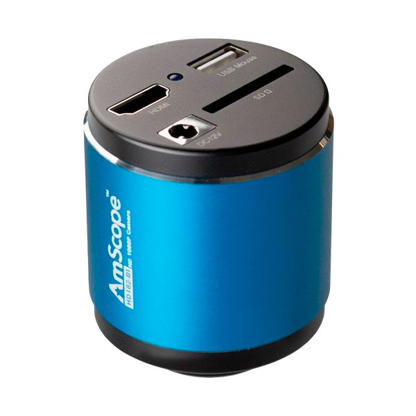 Cámara para Microscopio AmScope Serie HD182-BI con Salida HDMI Independiente de Montura C de 2 MP