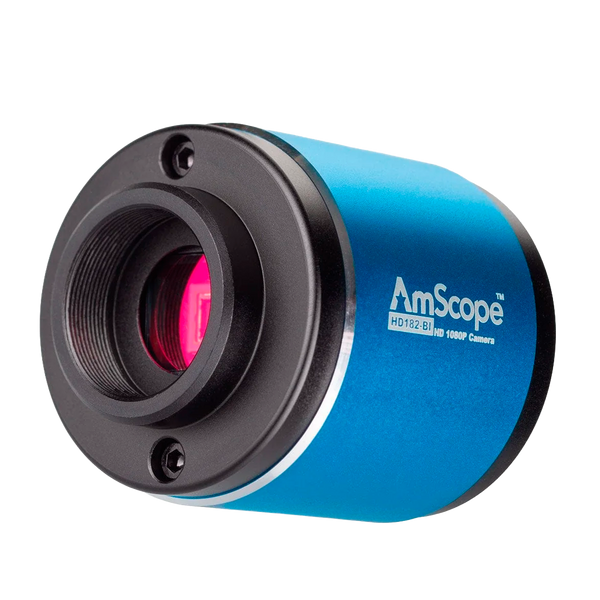Cámara para Microscopio AmScope Serie HD182-BI con Salida HDMI Independiente de Montura C de 2 MP