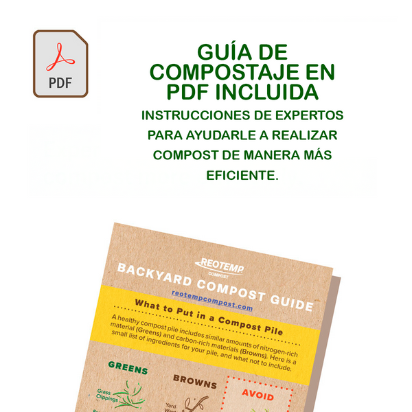 Termómetros Reotemp para Compostaje de Uso Doméstico de 6,3 mm Ø y desde 40 cm de Longitud