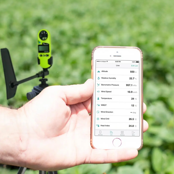 Medidor de Clima de Bolsillo Kestrel Serie 3550AG Dirección de Viento, Delta T & Bluetooth