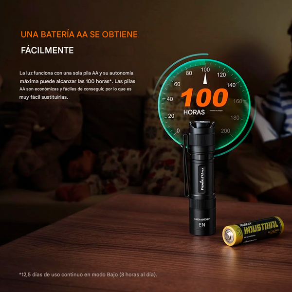 Linterna Fenix E12 V3.0 200 Lúmenes