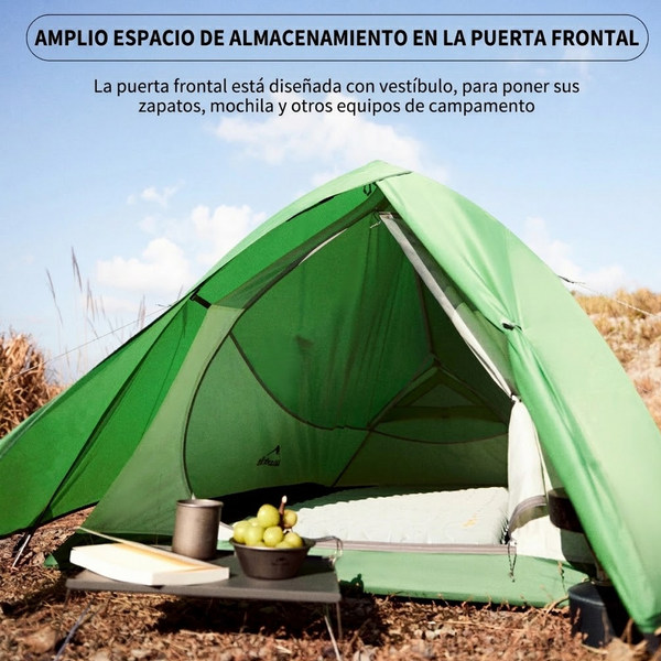 Carpa Naturehike Serie Cloud Up Base Ultraligera para 1 Persona desde 2.08 kg