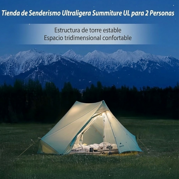 Carpa Naturehike Serie Summiture Ultraligera para 2 Personas desde 1,24 kg
