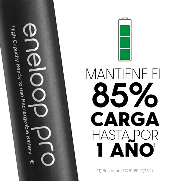 Baterías Recargables Panasonic Eneloop Pro AA 2550mAh ²⁶