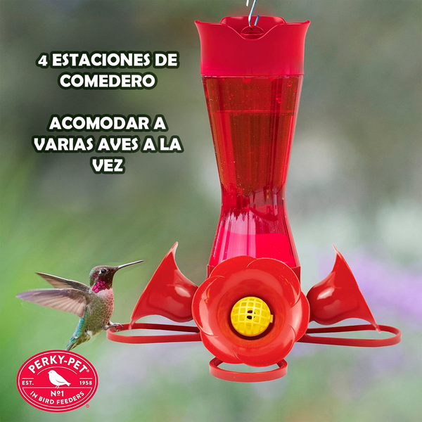 Bebedero para Colibríes Perky-Pet Botella Cintura 8 oz