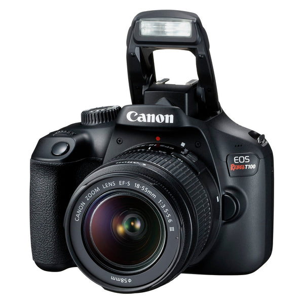 Cámara Digital Canon EOS Rebel T100 DSLR con Lente 18-55 mm