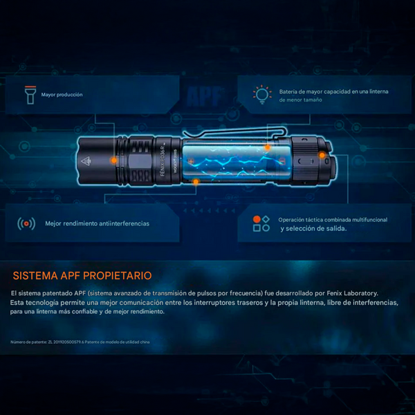 Linterna Recargable Fénix PD36R PRO 2800 Lúmenes