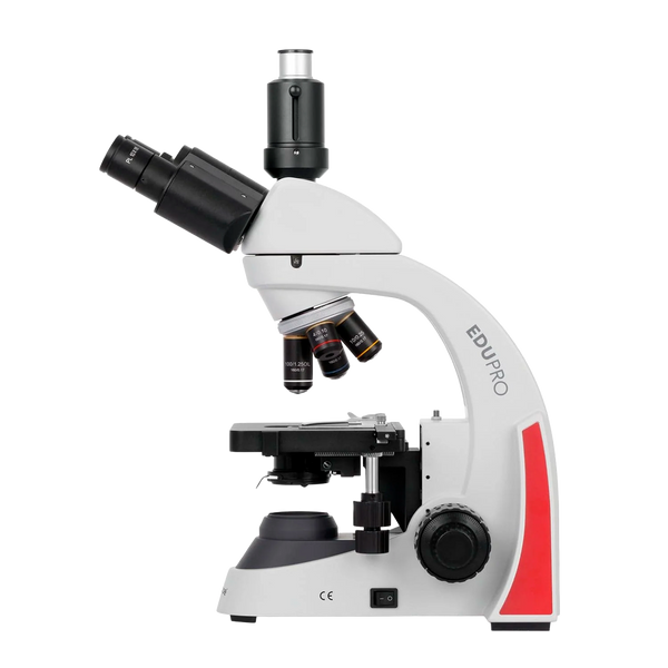 Microscopio Compuesto Trinocular AmScope Serie EduPro EDU550 con Platina Mecánica de Dos Capas e Iluminación LED de 3 W