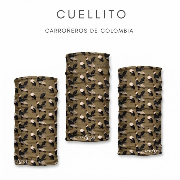 Cuellos Tipo Buff Estampados de Aves Atratus 