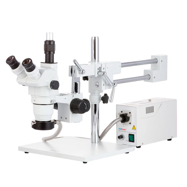 Microscopio Estéreo Trinocular AmScope Serie ZM-4 Zoom hasta 225×