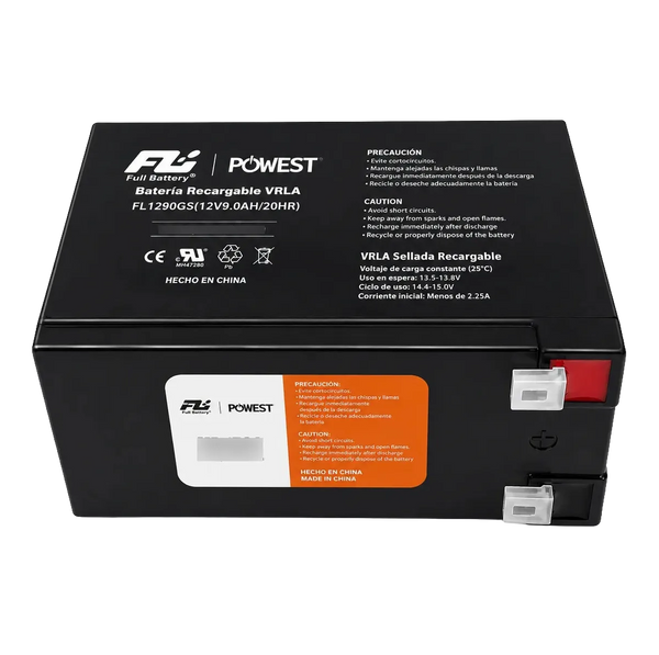 Batería Sellada Recargable Powest 12V 9 mAh para UPS
