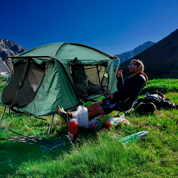Cama Carpa de Campaña Portátil 2 Personas Impermeable 4 Estaciones con Bolsa de Transporte