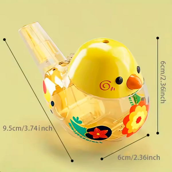 Silbato de Agua para Pájaros Divertido Pájaro Acuático para Aprender (+3)