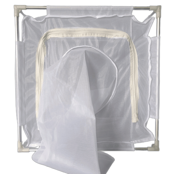 Jaulas de Cría de Insectos de Malla Fina Blanca con Estructura de Aluminio y Panel Transparente