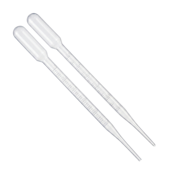 Pipetas de Transferencia: Karter Scientific 206 H2 - 3ml desechables graduadas. Vol 7 ml, 1/2 ml graduaciones, 155 mm