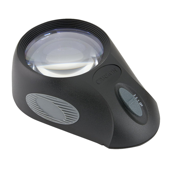 Lupa de Piso Carson Serie LumiLoupe Ultra LL-88 con LED 5× & Ajuste de Luminosidad