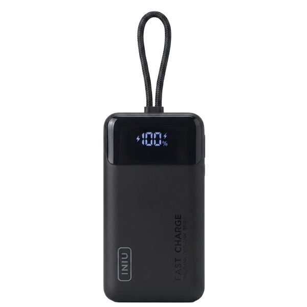 Batería Recargable de Reserva INIU 20000mAh  & 45 W con Cable USB C Integrado
