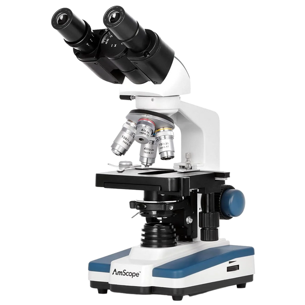 Microscopio Compuesto Binocular AmScope Serie B120 de 40x hasta 2500x ²⁶