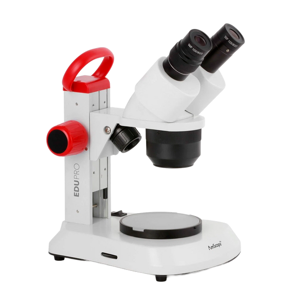 Microscopio Estéreo AmScope Serie EduPro EDU2L 10X–30X con Iluminación Dual