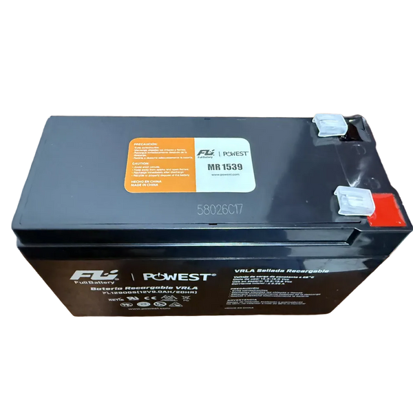 Batería Sellada Recargable Powest Serie VRLA 12V 9Ah/20Hr