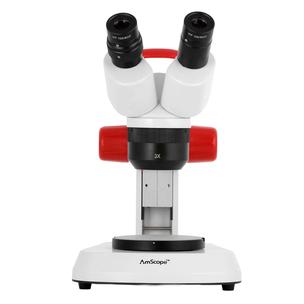 Microscopio Estéreo AmScope Serie EduPro EDU2L 10X–30X con Iluminación Dual
