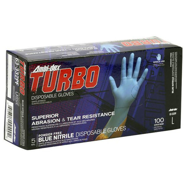 Guantes de Nitrilo Desechables de 5 mil Ambi-Dex Turbo