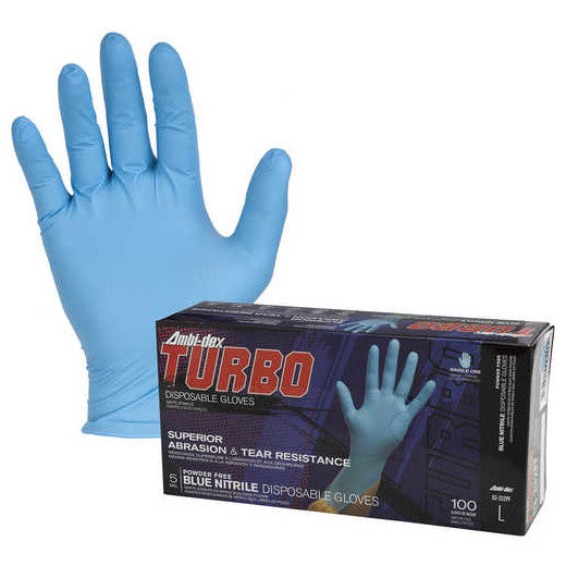 Guantes de Nitrilo Desechables de 5 mil Ambi-Dex Turbo