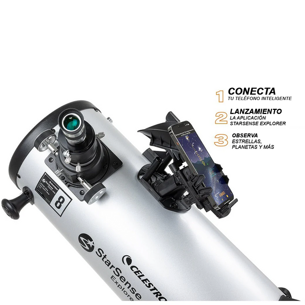 Telescopio Dobsoniano Celestron StarSense Explorer 8 in Compatible con Aplicación para Smartphone