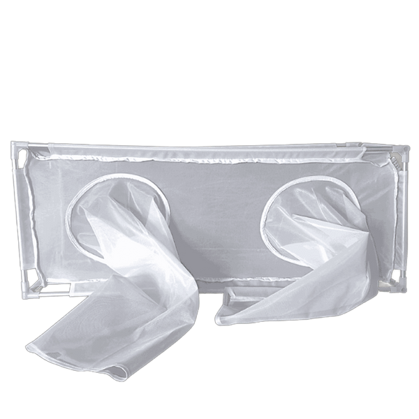 Jaulas de Cría de Insectos de Malla 150 a 200 µm Blanca con Estructura de Aluminio y Panel Transparente