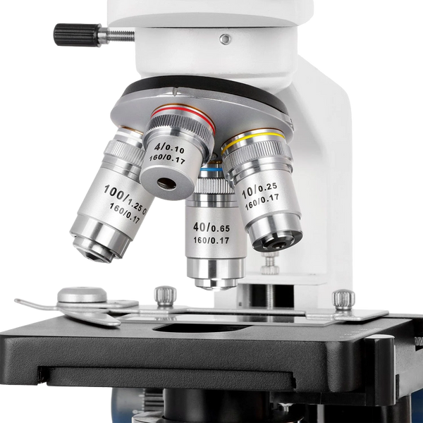 Microscopio Compuesto Binocular AmScope Serie B120 de 40x hasta 2500x ²⁶