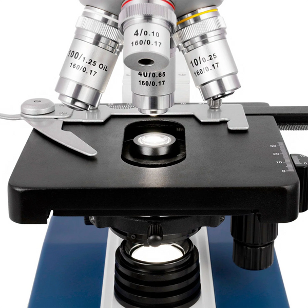 Microscopio Compuesto Binocular AmScope Serie B120 de 40x hasta 2500x ²⁶