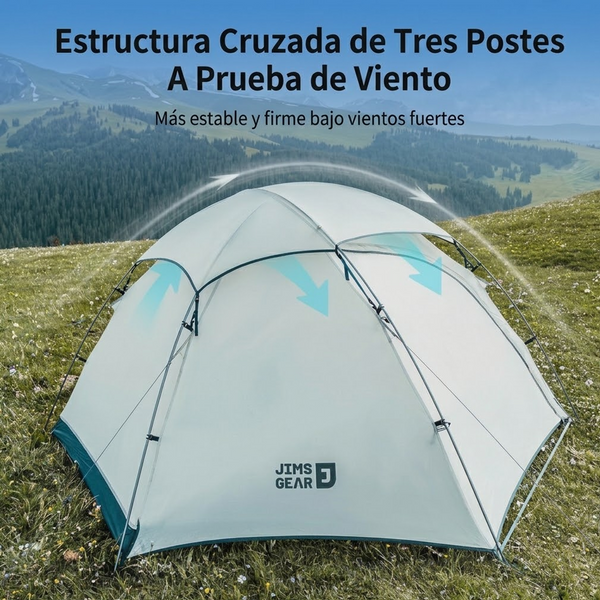 Carpa Naturehike Serie Jims Ultraligera 4 Estaciones para 1 a 2 Personas desde 1,87 kg
