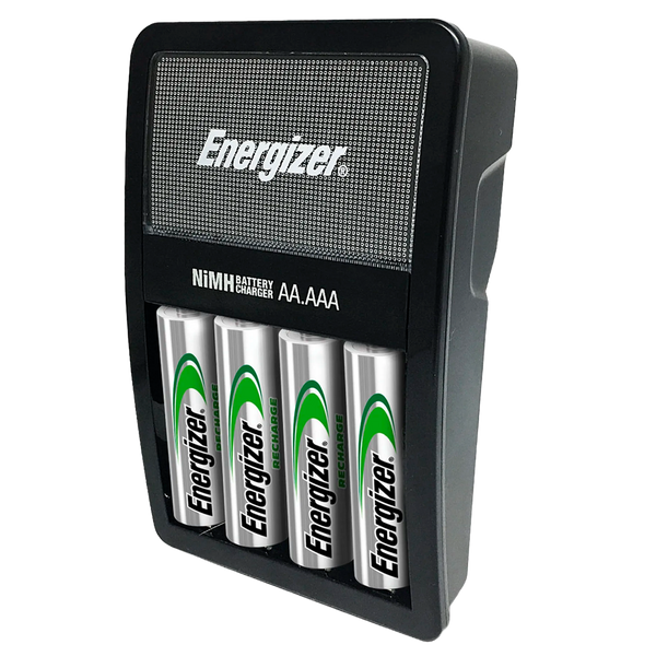 Cargador Maxi Energizer para 4 Baterías AA/AAA 