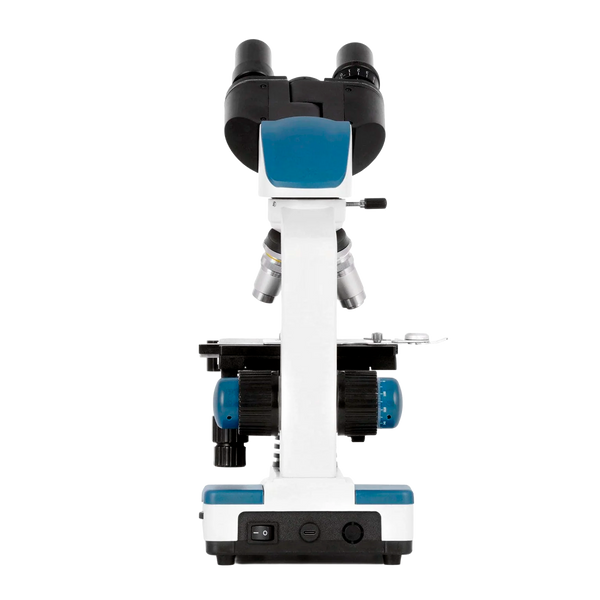 Microscopio Compuesto Binocular AmScope Serie B120 40X–2500X +  Cámara 2 MP