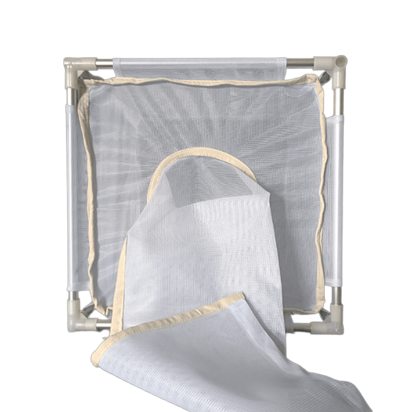 Jaulas de Cría de Insectos de Malla Blanca de 600 a 700 µm con Estructura de Aluminio