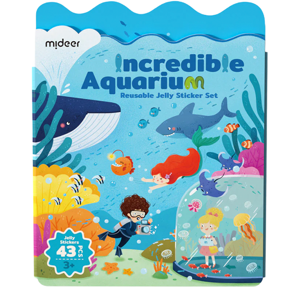 Adhesivo de Gel Reutilizable Acuario Increíble de 43 Piezas (+3)