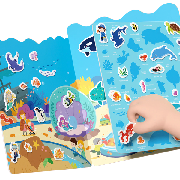 Adhesivo de Gel Reutilizable Acuario Increíble de 43 Piezas (+3)