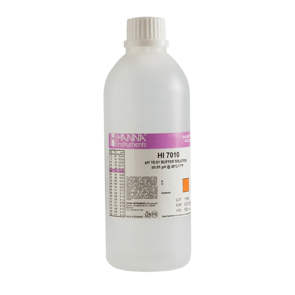 Solución Buffer Hanna Para Calibración de pH 10.01 Botella 500 mL