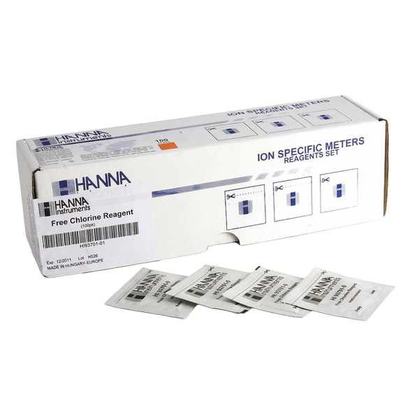 Reactivo en Polvo para Cloro Libre Hanna, Método DPD, 100 test