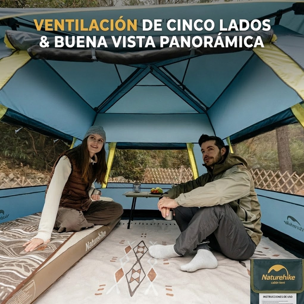 Tienda de Campaña Instantánea Cape Lite Naturehike para 4 a 6 Personas