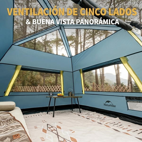 Tienda de Campaña Instantánea Cape Lite Naturehike para 4 a 6 Personas