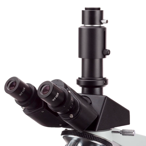 Microscopio Compuesto Trinocular Biológico AmScope Serie T490 40X–1000X + Cámara 3 MP