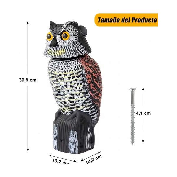Búhos Ahuyentadores de Aves con Cabeza Giratoria
