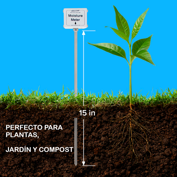 Medidor de Humedad para Jardín y Compostaje